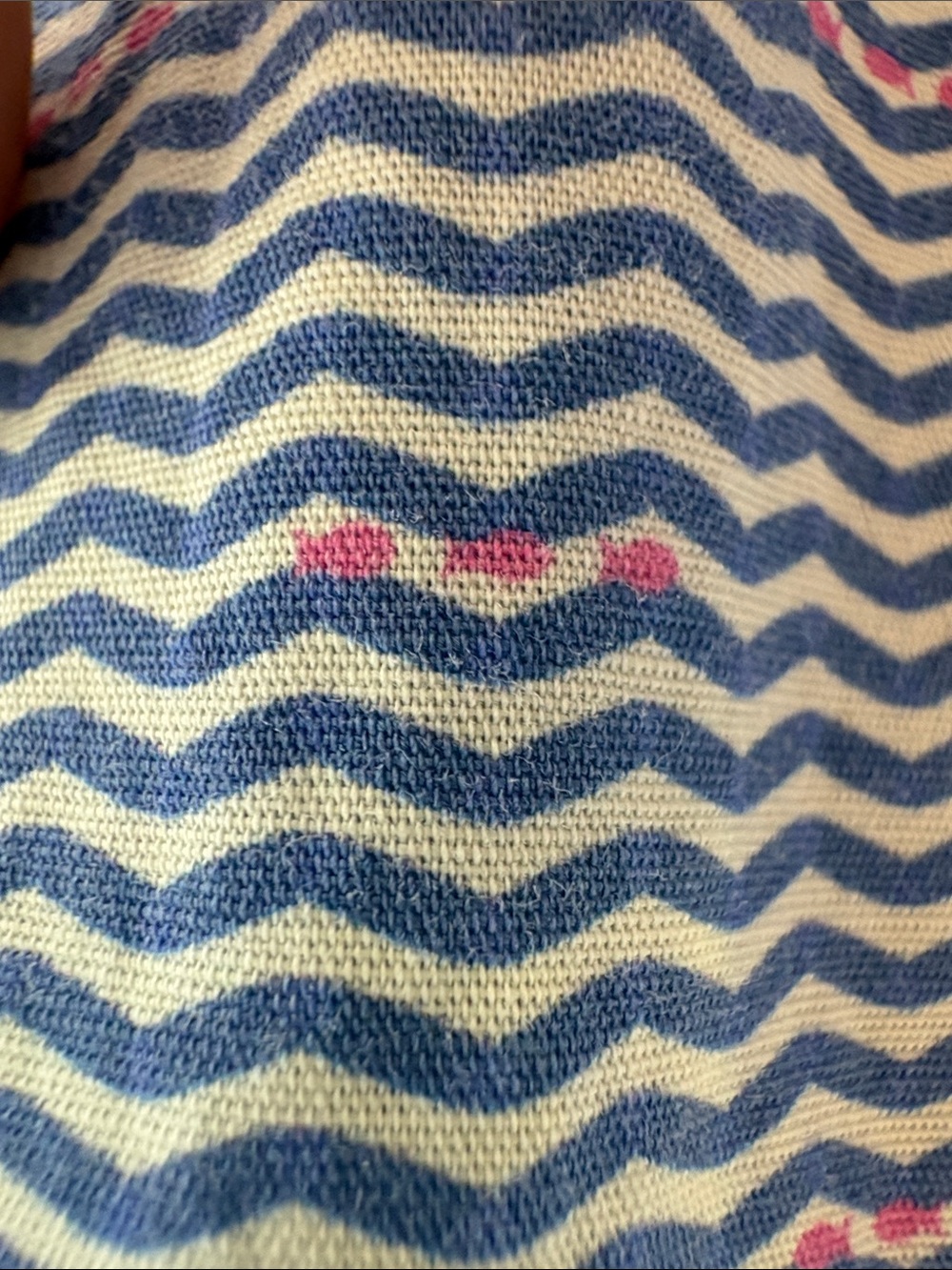 Stone Rose Blue Wave-Pattern Shirt - Picture 6 of 12